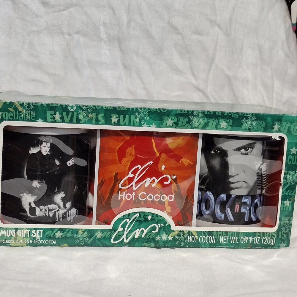 Elvis Presley 2 Mug Cocoa Gift Set